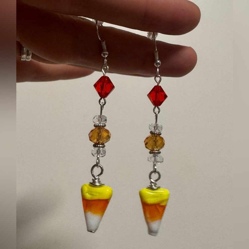 Colorful Candy Corn Earrings